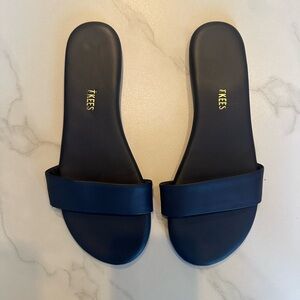 Tkees navy blue slide sandals